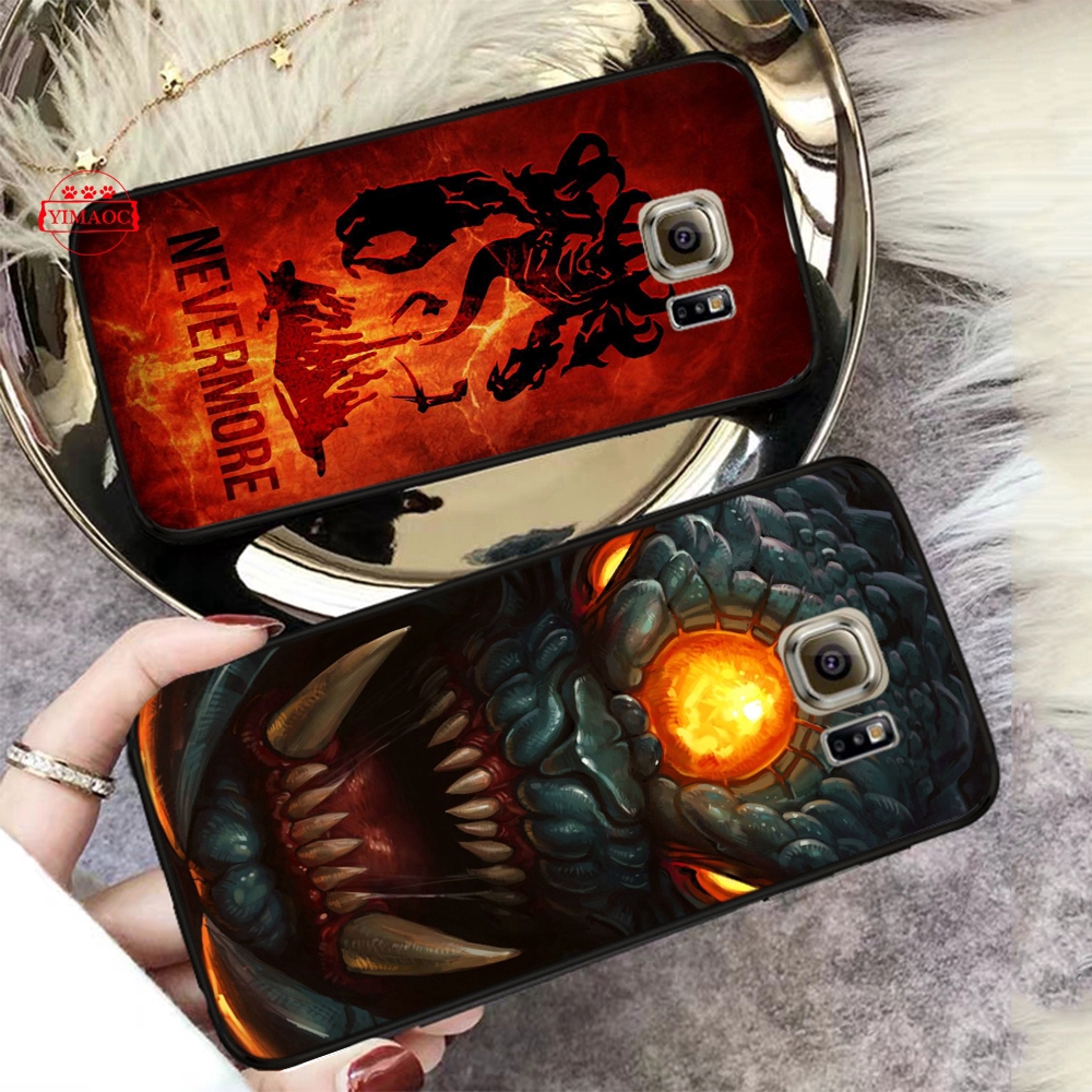 Ốp Điện Thoại Mềm Hình Shadow Fiend Dota 2 Cho Samsung S6 S7 Edge S8 S9 S10 Plus