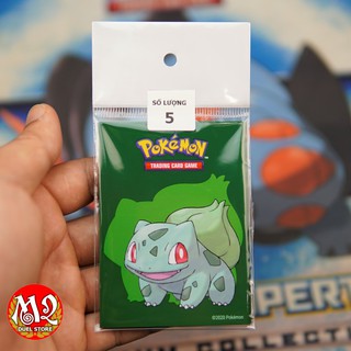 Bọc thẻ bài standard size Ultra PRO cho lá bài Pokemon TCG  - BULBASAUR - Gói 5, 10, 15 - Kích thước 66x91mm