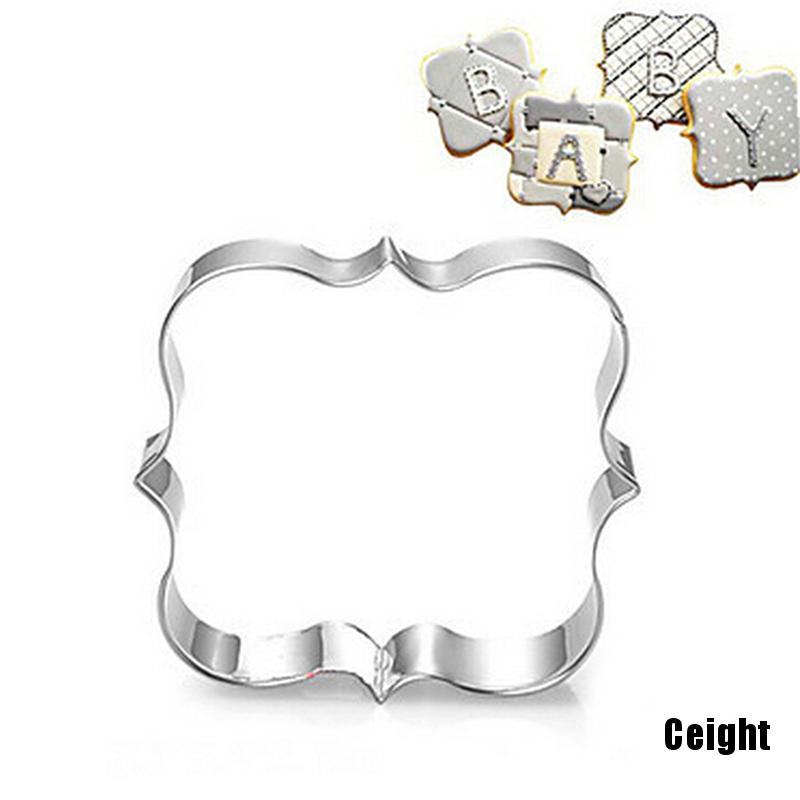 Set 4 khuôn cắt làm bánh quy 3D thép không gỉ dành cho trang trí tiệc cưới