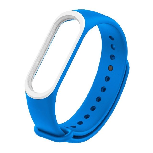 Dây đeo Silicon thay thế cho Miband 3 (Dây màu + viền)