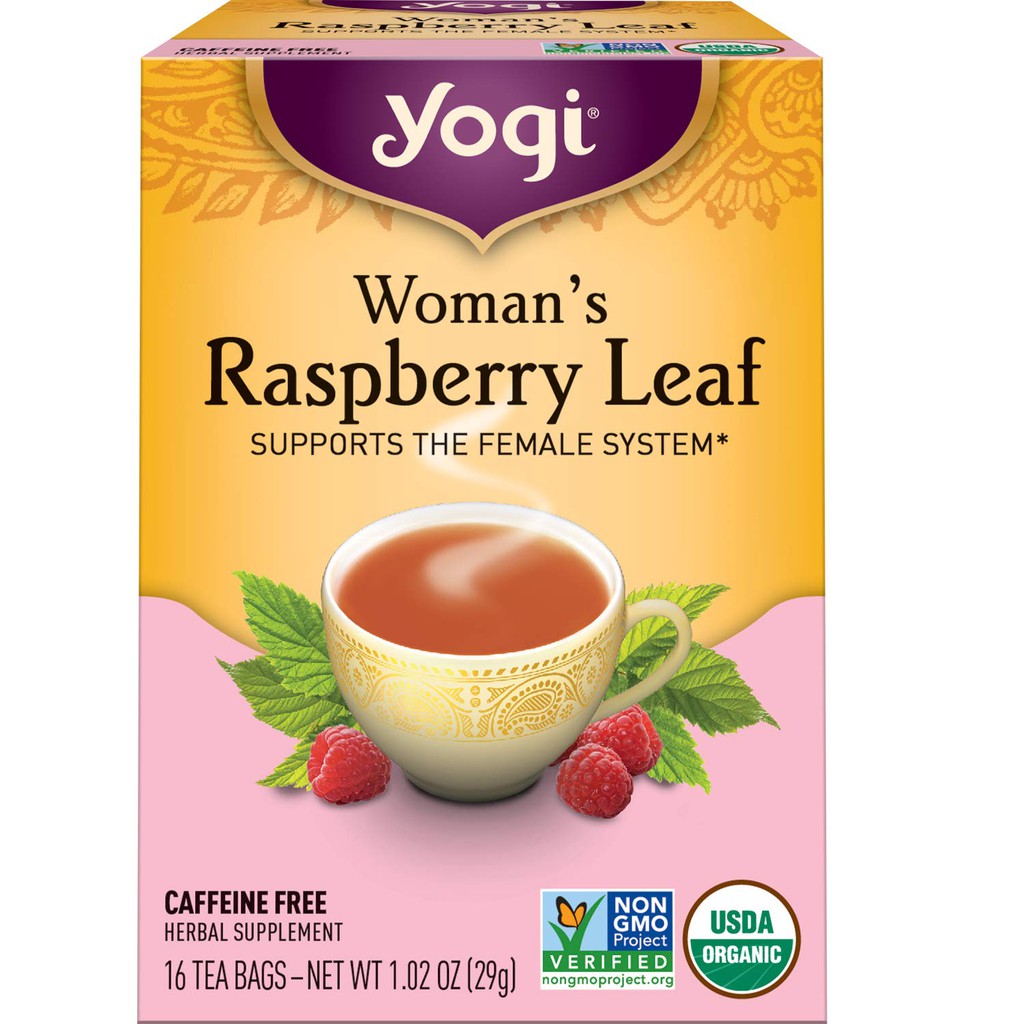 [Yogi] Trà Hữu Cơ Giúp Điều Hòa Kinh Nguyệt, Nội Tiết Tố - Yogi Tea Woman's Raspberry Leaf