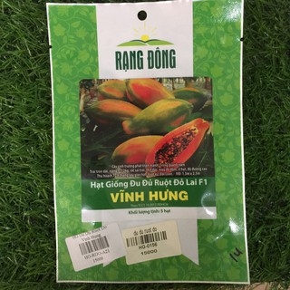 Hạt giống đu đủ ruột đỏ lai f1 vĩnh hưng