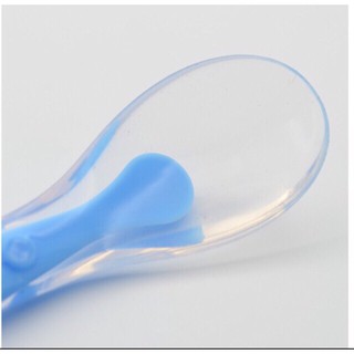 Thìa ăn dặm Silicon cán dài