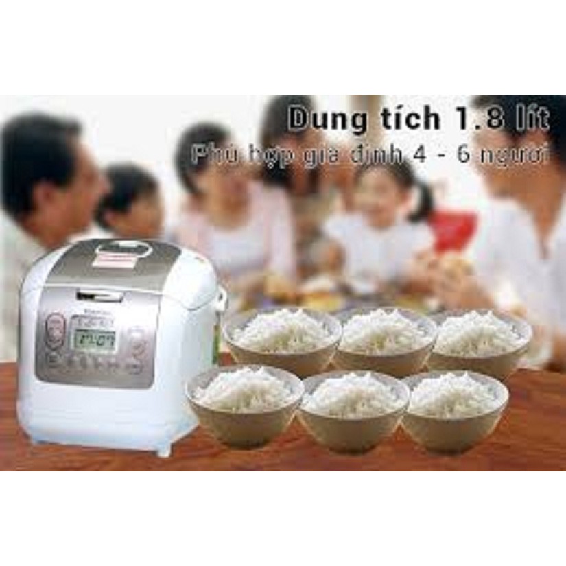 Nồi cơm điện tử Toshiba 1.8 lít RC-18NMFVN(WT) bảo hành chính hãng 12T