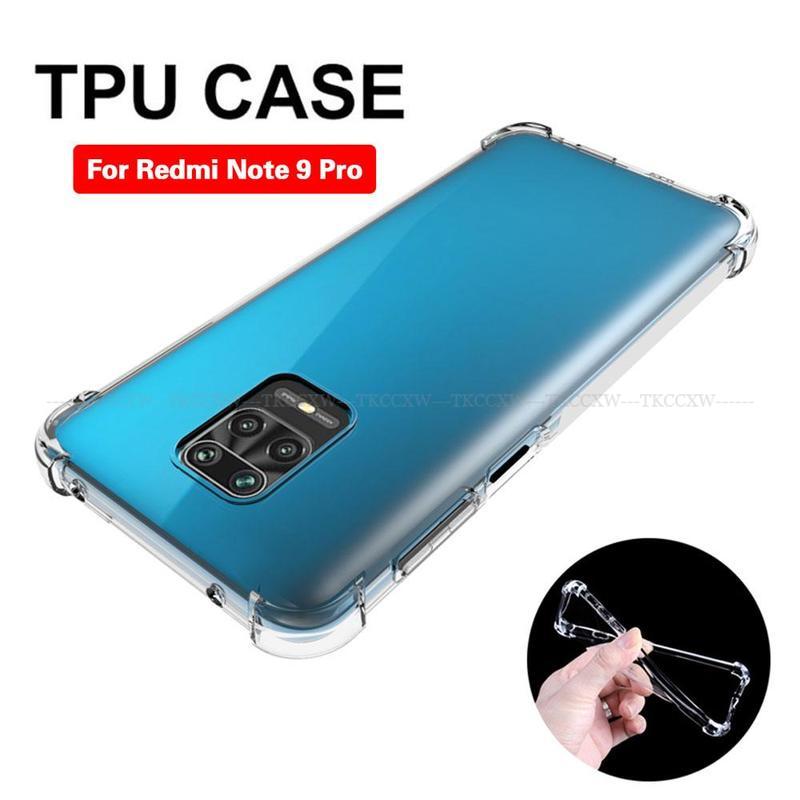 Ốp điện thoại trong suốt cho Xiaomi Poco X3 NFC X2 F2 Pro Redmi K30 K20 Pro Note 9 Pro Max Note 9s Note 8 7 6 5 Pro