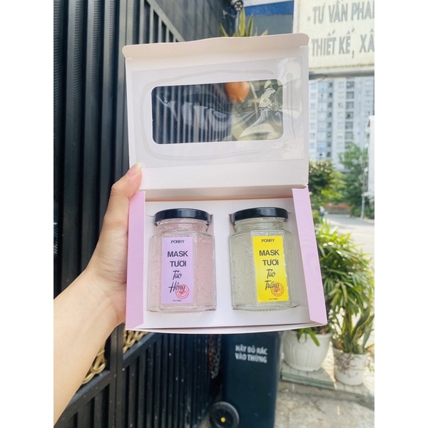 Combo Mask Tảo Collagen P1 (Của Ponry - Kèm quà)