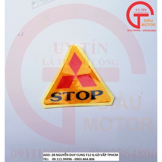MIẾNG TEM STOP DÁN XE BẰNG NHỰA DẺO CHỐNG NƯỚC.