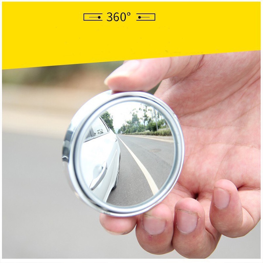 Gương Cầu Lồi - Gương Cầu Lồi Ô Tô - Có Viền, Gắn Kính Hậu Xóa Điểm Mù, Xoay 360 Độ | BigBuy360 - bigbuy360.vn