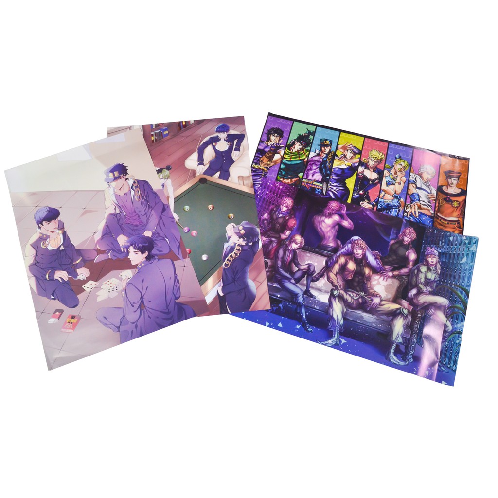 [thanh lý bán lỗ]Bộ 8 tấm poster Anime - JOJO [AAM] [PGN23]