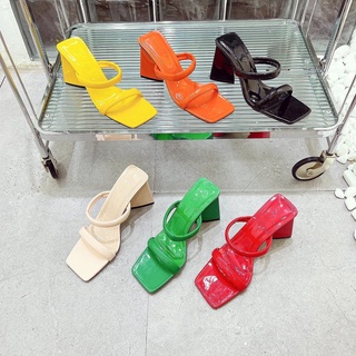 Dép cao gót 2 quai cực sang ( cao 9 phân )