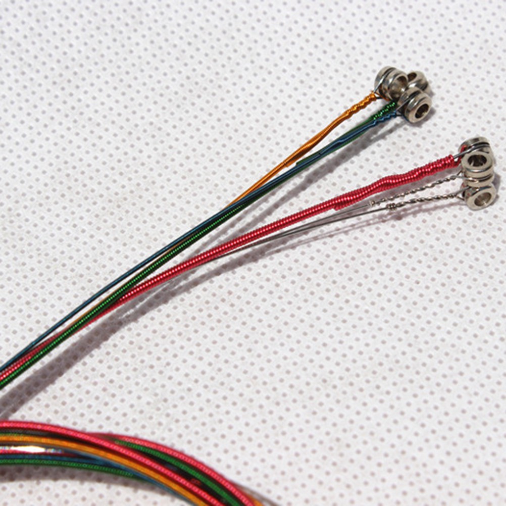 Set 6 Dây Đàn Guitar Acoustic Màu Cầu Vồng