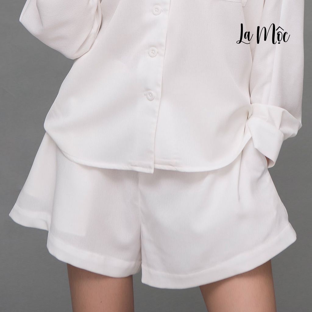 Quần Short Nữ Lụa Xô Túi Sườn Maxivic, La Mộc - LM62175