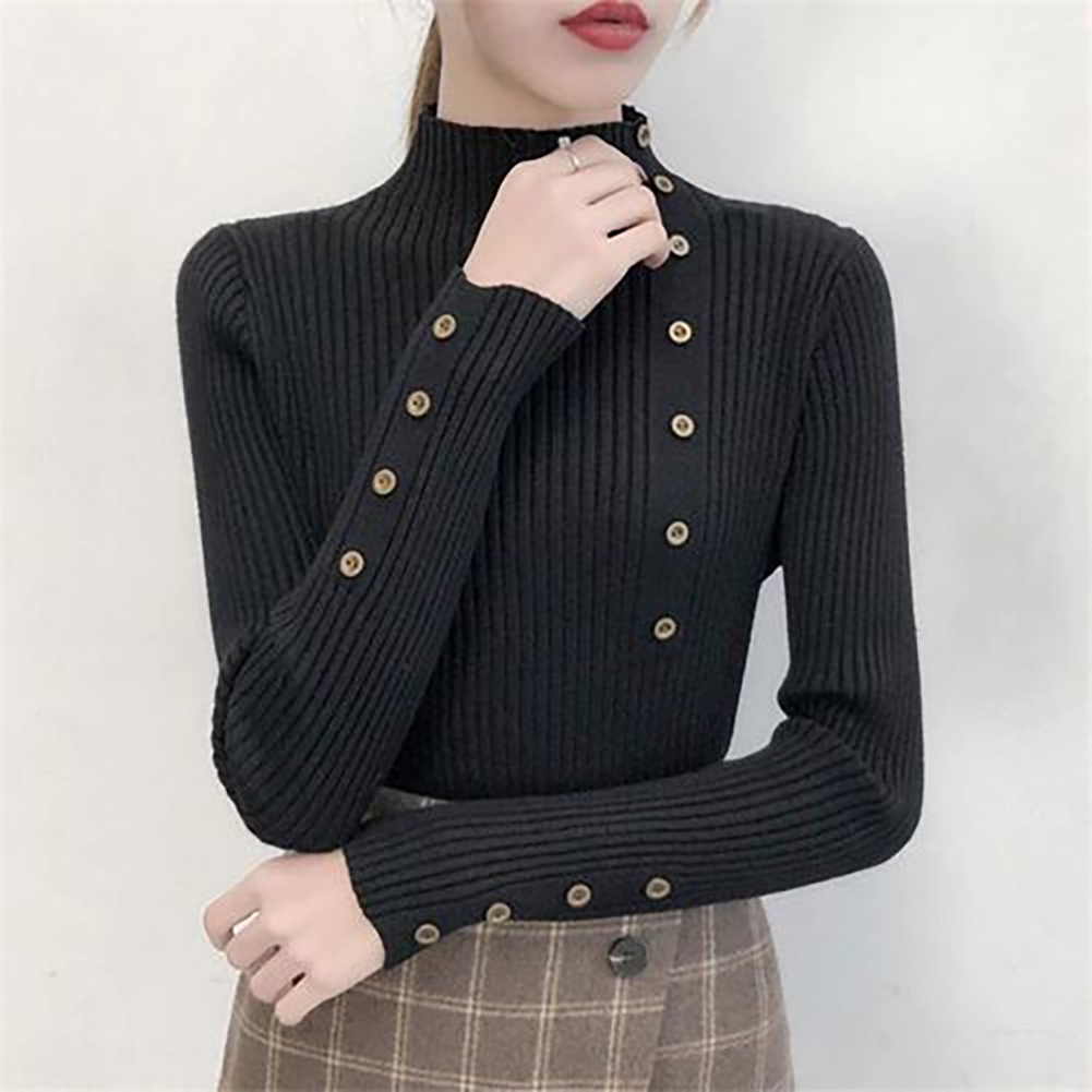Áo Len Nữ Cổ Lọ Phong Cách Thời Trang Hàn Quốc