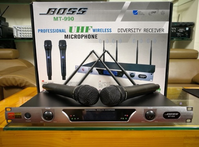 Cặp micro BOSS MT-990 hát karaoke bao hay có clip test