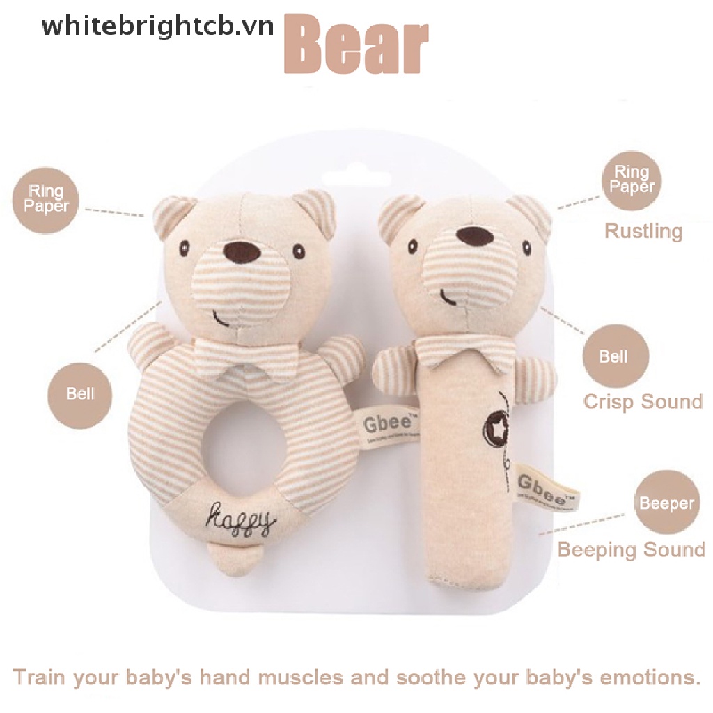 / / Myvn / / Đồ Chơi Lúc Lắc Cầm Tay Hình Động Vật Hoạt Hình Nhồi Bông Mềm Mại