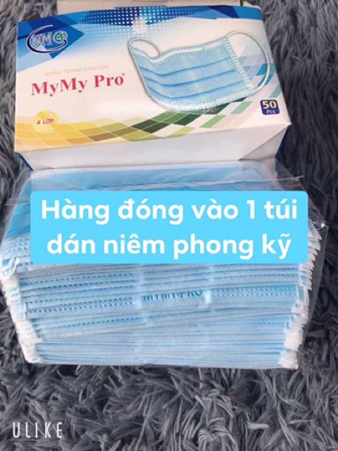 Giá rẻ vô địch hộp 50 cái khẩu trang y tế Mymypro