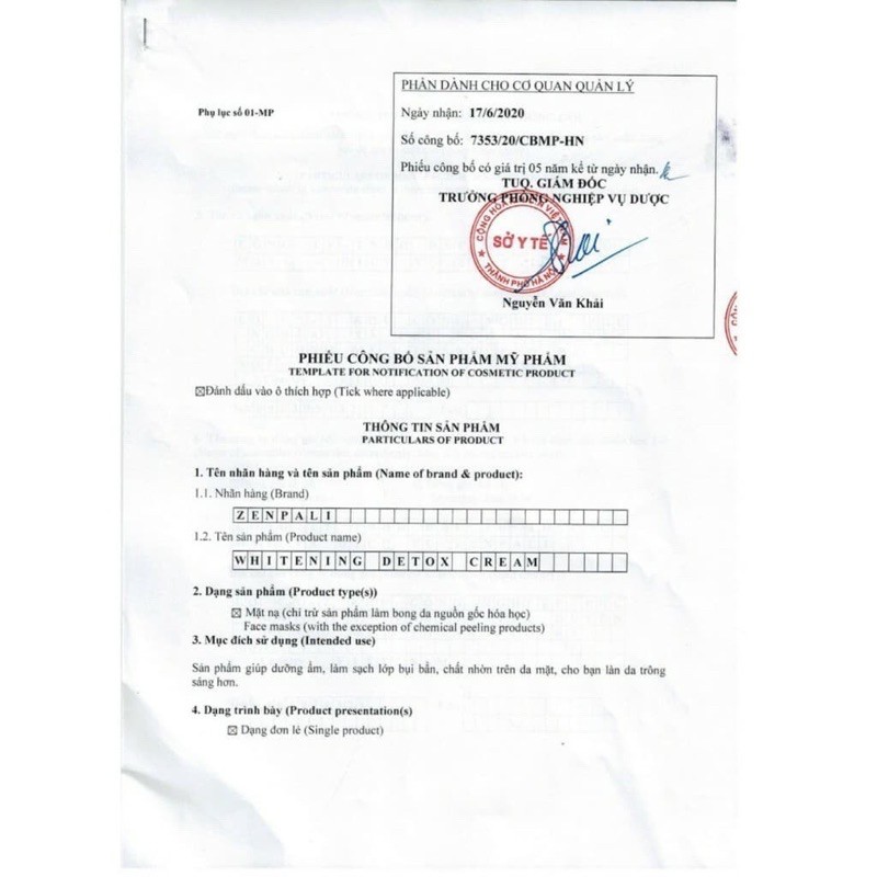 Chuối Cấy Trắng Zenpali, Chuối Giảm Thâm, Chuối Thải Chì Zenbali Whitening Detox Cream 30gr | BigBuy360 - bigbuy360.vn