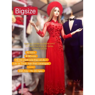 áo dài cưới big size 4 tà