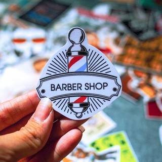 Set 100 Sticker Hình Dán Barber hớt tóc