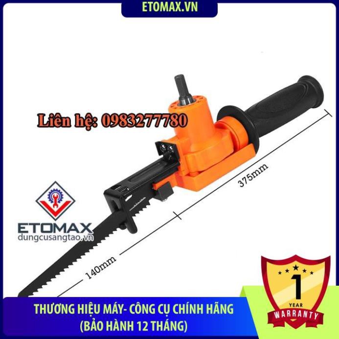 Bộ phụ kiện chuyển máy khoan thành máy cưa lọng ( ETOMAX )