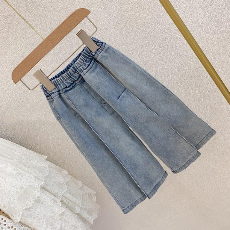 IQJ34 Size90-130 (19-25kg) Quần jean cho bé gái Freeship Hàng Quảng Châu Thời trang trẻ em