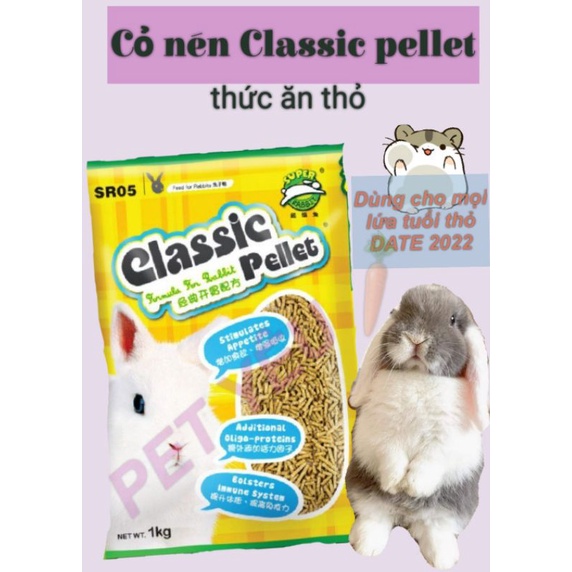 Cỏ nén CLASSIC PELLET 1 ký thức ăn dành cho các bé thỏ 🐰🐰