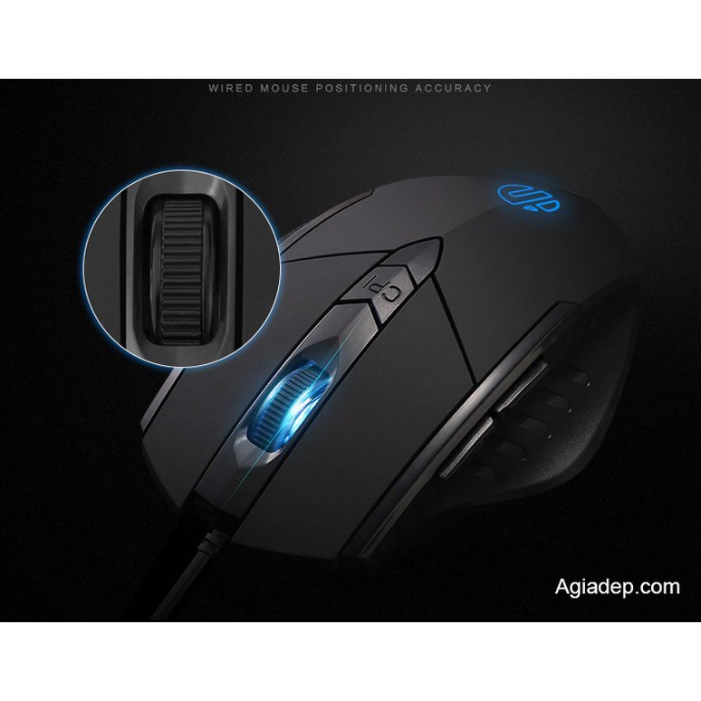 Chuột quang PW1 (6 nút đa dụng) - Tăng tốc độ làm việc, chơi Games (cắm USB) (màu đen) - Hàng xịn của Agiadep.com