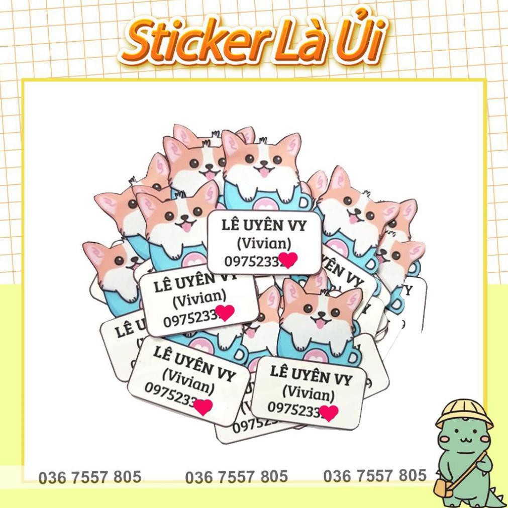 Sticker ủi cho bé đi học - hình ủi - decal ủi tên bé - in theo yêu cầu - thiết kế miễn phí - sticker dẻo cao su năm 2020