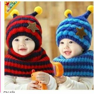 Mũ len lót lông ấm áp, mềm mịn cho bé từ 1-4 tuổi