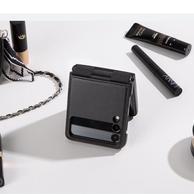 Bao da  ,Ốp lưng Nillkin QIN Leather Case cho Samsung Z Flip 4 - 5G, Z Flip 3 . Cao cấp chính hang