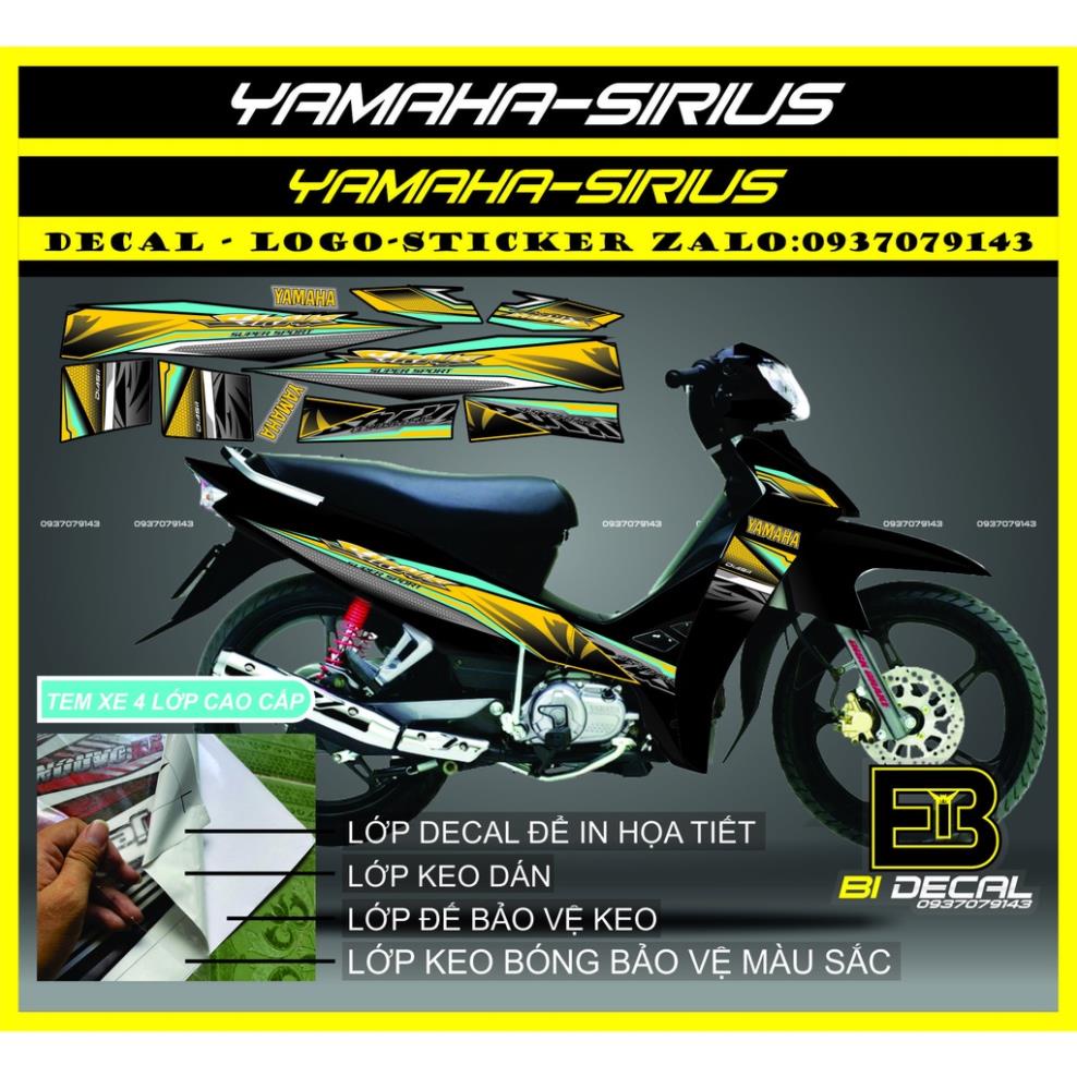 ( Quí khách vui lòng mang ra tiệm cho thợ dán ) Sirius khói