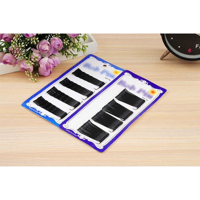 COMBO 10 VỈ GHIM KẸP TÓC ĐEN