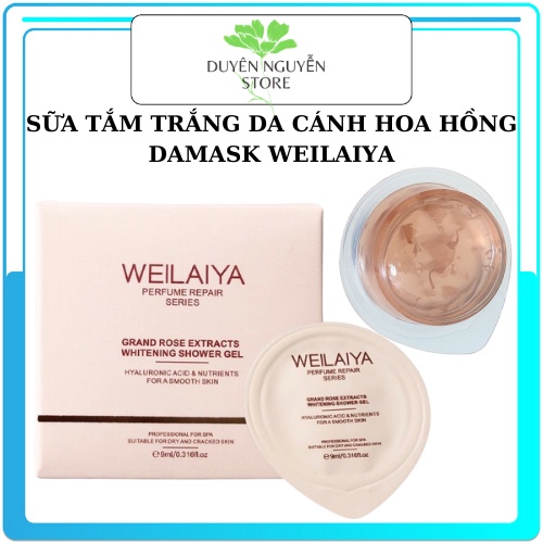 Sữa Tắm Nước Hoa Trắng Da Chống Lão Hóa Cấp Ẩm Săn Chắc Tủy Mật Hoa Hồng DAMASK WEILAIYA MINI TEST