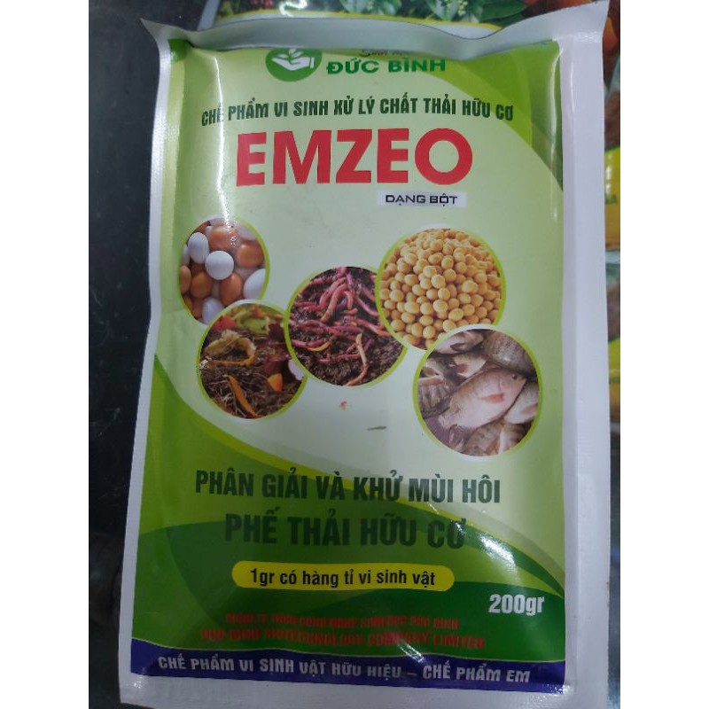 Chế phẩm ủ phân EM: EMZEO gói 200gr