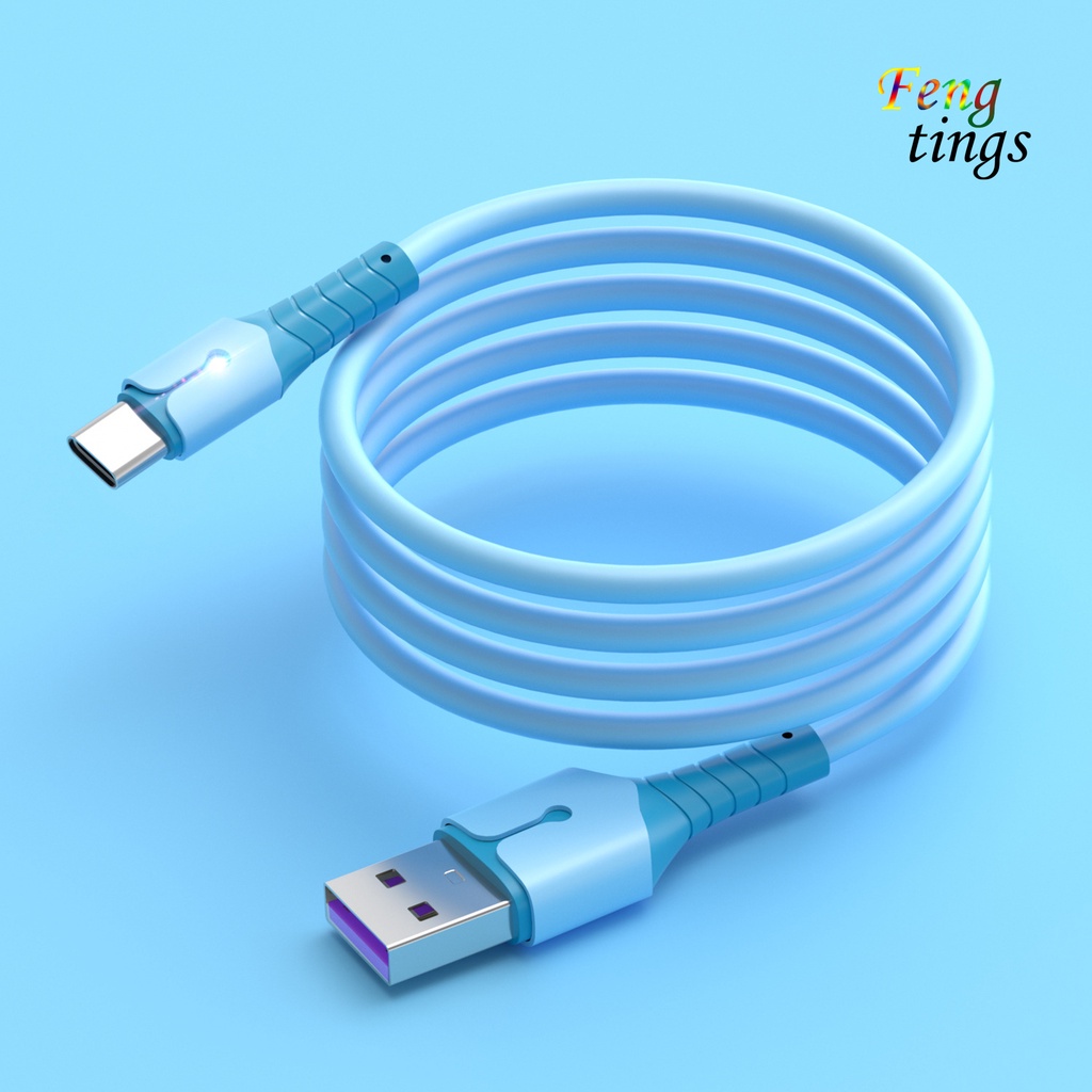 Dây Cáp Sạc Nhanh Type-C 5a Bằng Silicon Tpe Mềm Cho Điện Thoại Di Động