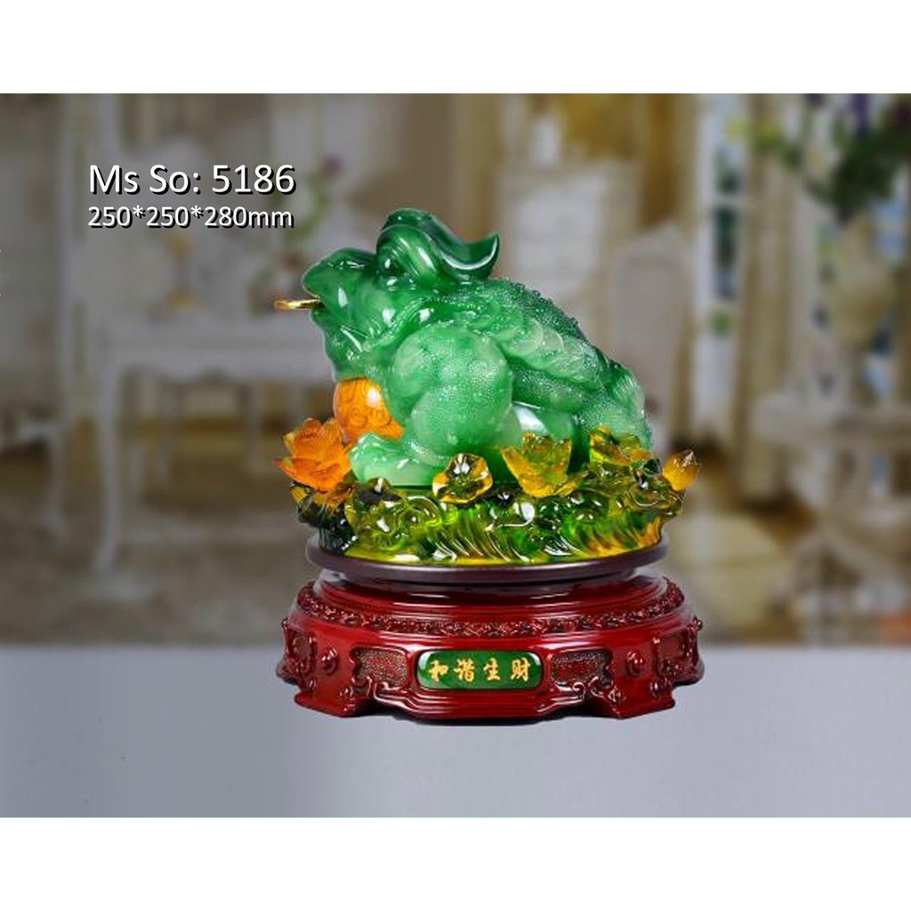 Cóc Thiềm Thừ 25cm - Cóc Ngậm Tiền Phong Thuỷ - Tài Lộc Chiêu Tài