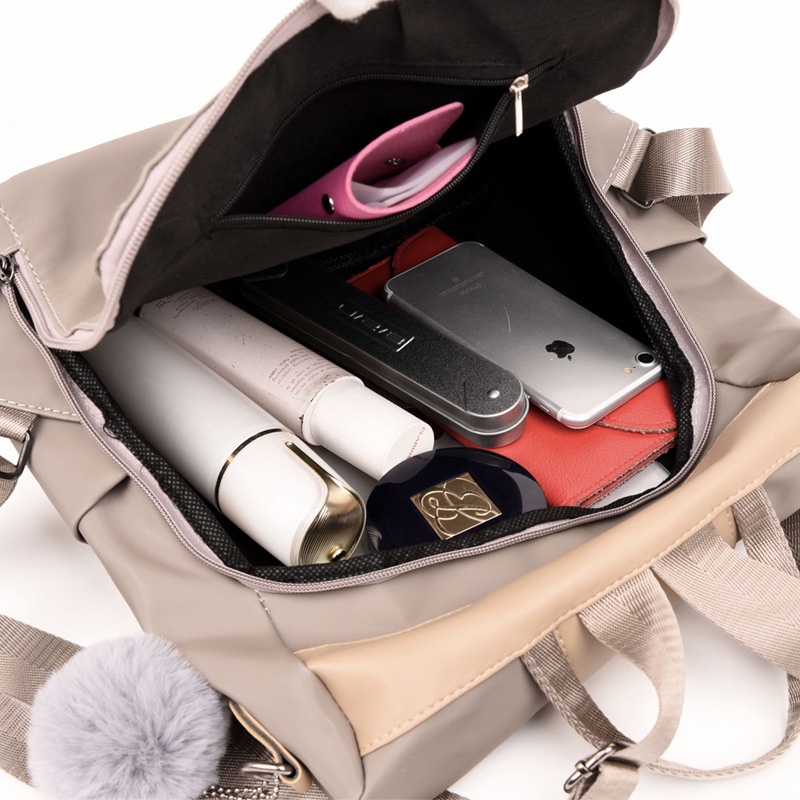 Balo IELGY đa năng vải nylon chống trộm với sức chứa lớn phong cách Hàn Quốc