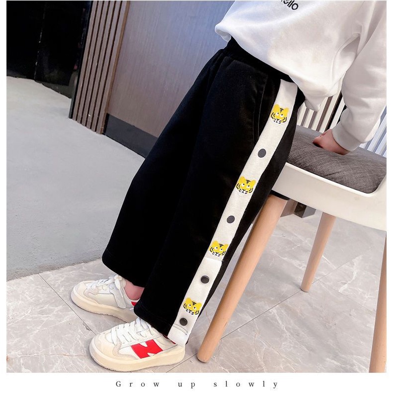 Quần Dài Dáng Rộng Thoải Mái Hợp Thời Trang Xuân Thu Cho Bé Gái