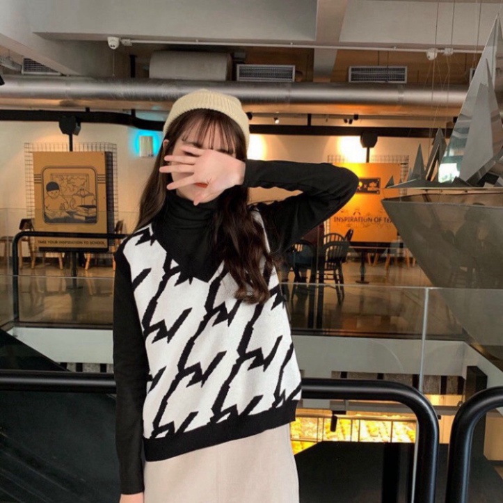 Gile Len Nữ Thời Trang, Áo Len Hàn Quốc Kiểu Dáng Gile Hàng Quảng Châu Chất Đẹp | BigBuy360 - bigbuy360.vn