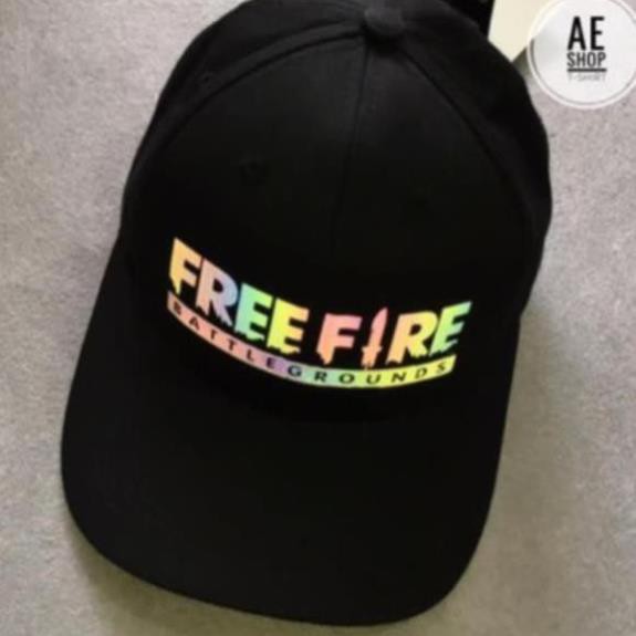 Nón In Logo FreeFire phản quang 7 màu mẫu 2