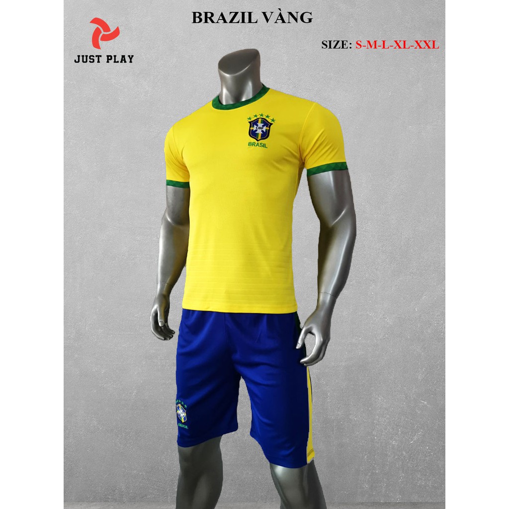 Bộ quần áo đá banh Brazil, Bộ quần áo bóng đá in tên và số theo yêu cầu