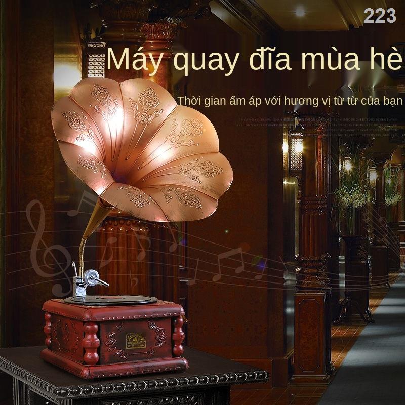 KĐồ trang trí máy hát retro Phong cách Châu Âu theo Cộng hòa Trung Hoa vật cũ phòng khách tủ rượu Đạo cụ mô hình ghi âm