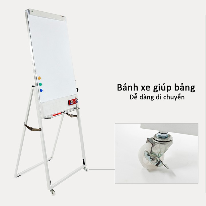 Bảng Flipchart 60x100cm Dongbu Hàn Quốc (Tặng: Bút, Lau bảng, giấy, nam châm)