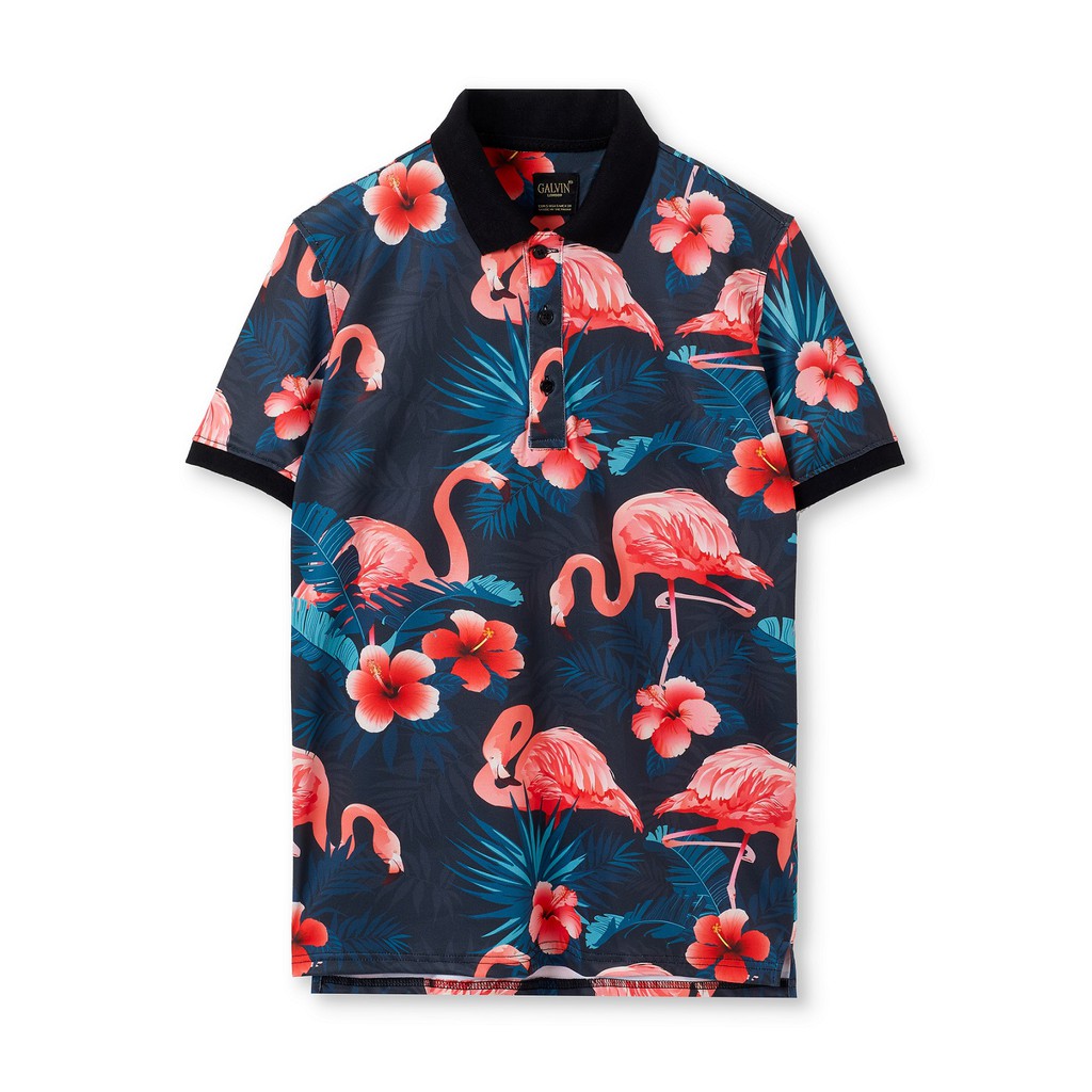 Áo thun Polo Galvin họa tiết mùa hè 2021 chất cotton co giãn nhẹ PLGV50-3 - Leo vatino