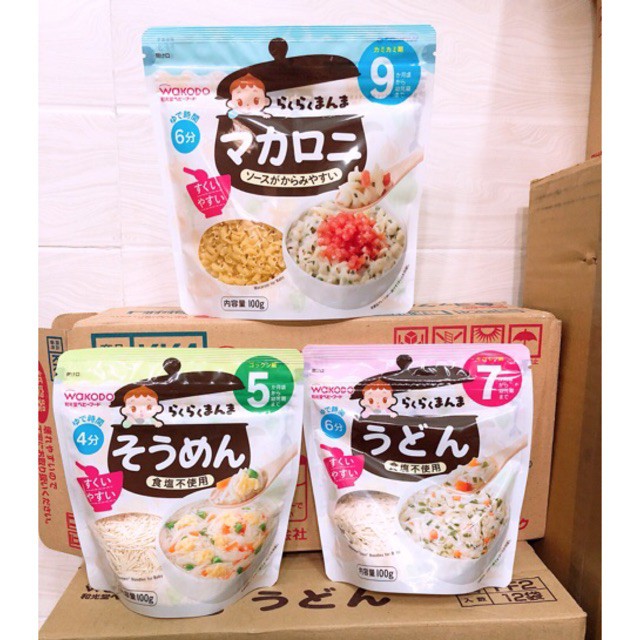 Mì Somen, Udon, Nui Wakodo Cho Bé Ăn Dặm (Date:2023)