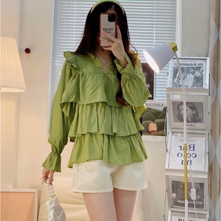 Set áo babydoll tầng + quần lụa