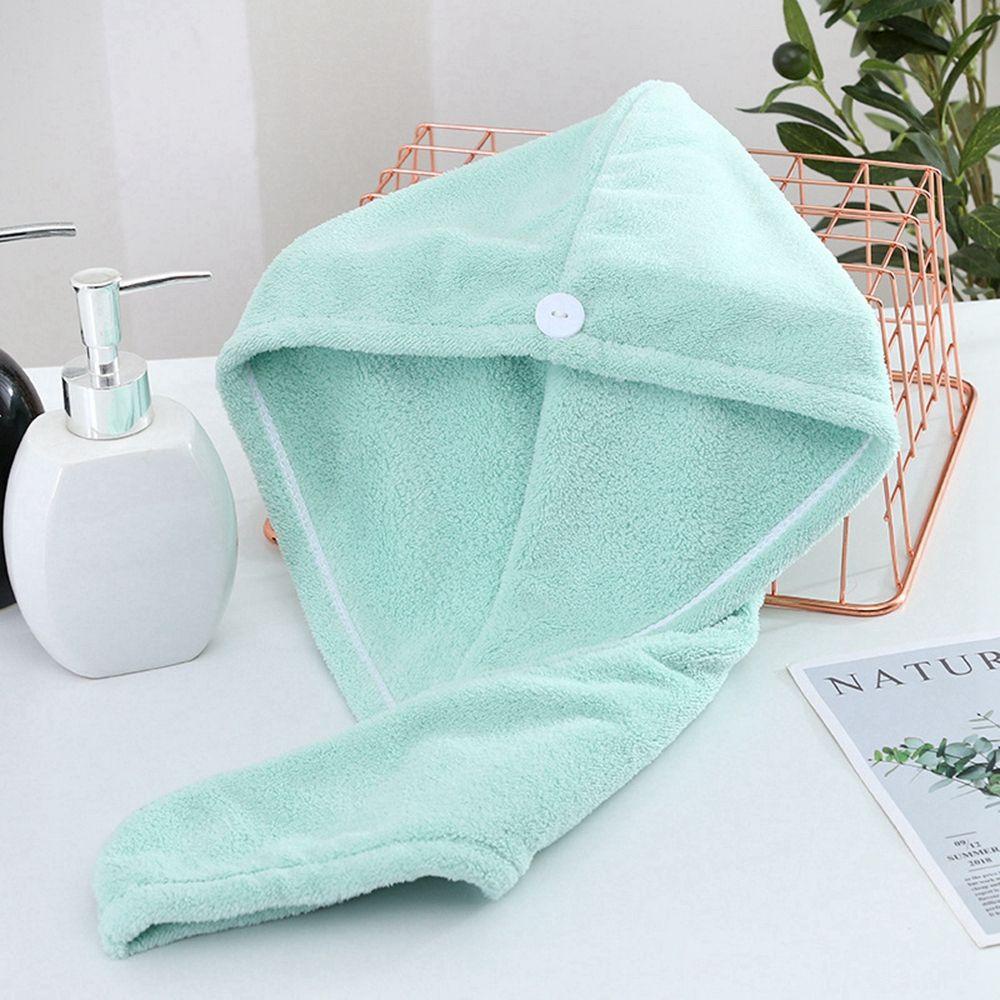 Mũ Trùm Tóc Bằng Vải Vi Sợi Nhanh Khô Hình Tam Giác Màu Ngà Thời Trang Cho Nữ