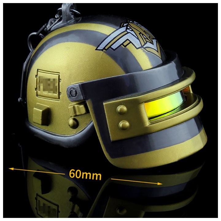 Mô hình Mũ 3 PUBG vàng sọc đen