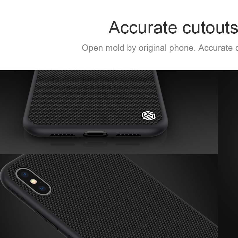ỐP LƯNG IPHONE X - XS NILLKIN TEXTURE NYLON FIBER CHÍNH HÃNG