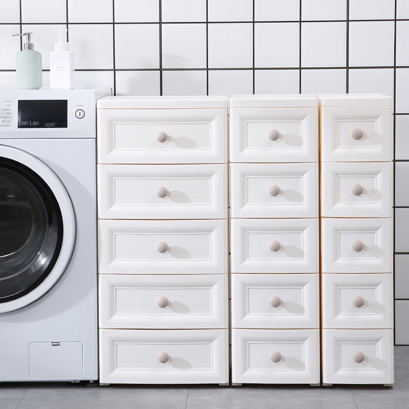 20 / 25cm kiểu châu Âu ngăn kéo nhà bếp kệ tủ đựng đồ trong phòng tắm siêu hẹp